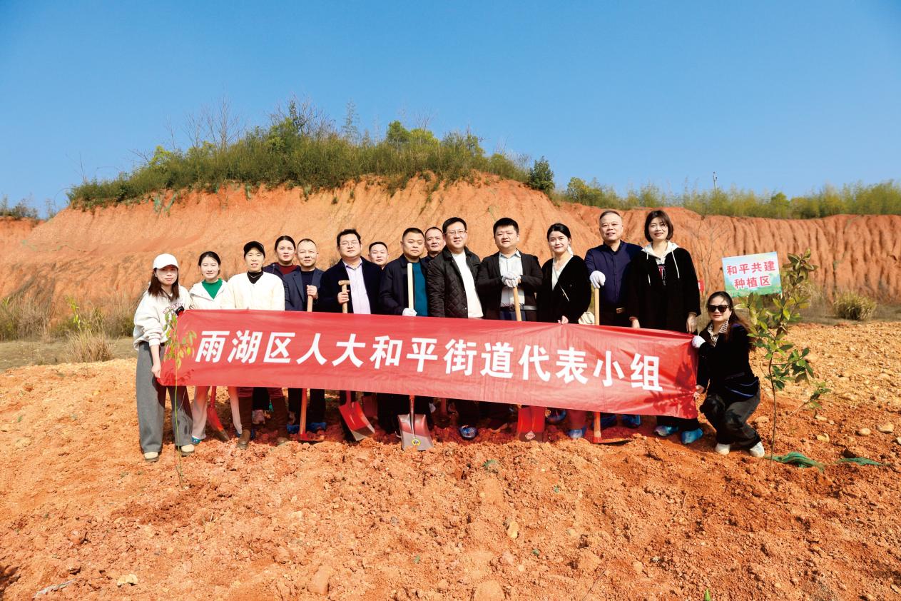 和平街道人大代表与居民议事员共植新绿 助力社区添“桃李”