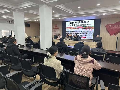 宝丰街社区：开展“如何辨识毒蘑菇”专题宣传活动