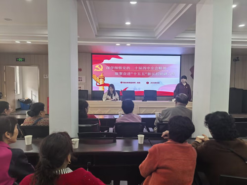 宝丰街社区开展“百人千场进万站”党的二十届四中全会精神专题宣讲活动