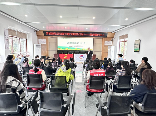 罗祖殿社区妇联开展“向阳花行动”——做情绪的主人主题宣讲活动