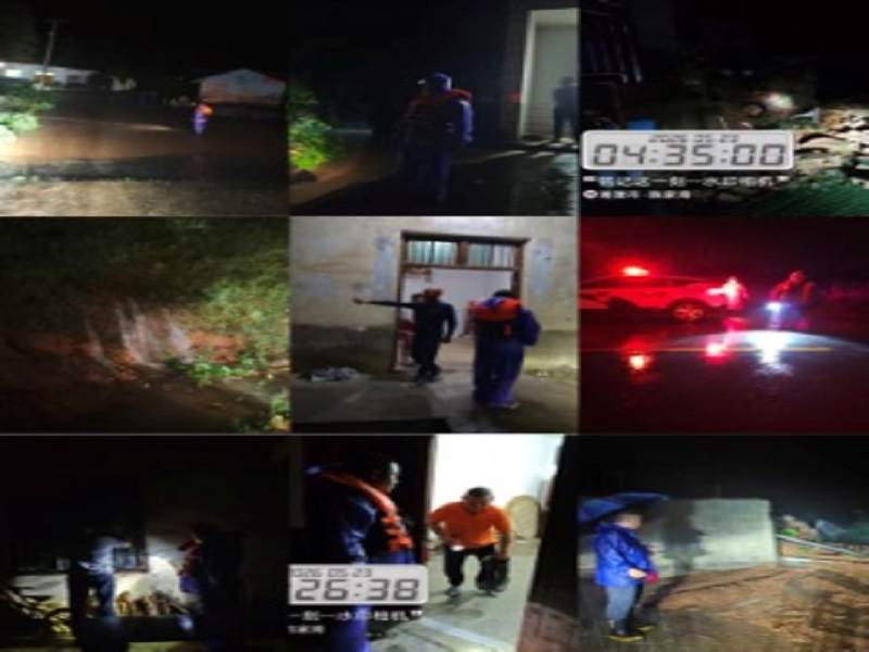 龙头岭村：暴雨彻夜坚守 雨夜守护一方平安