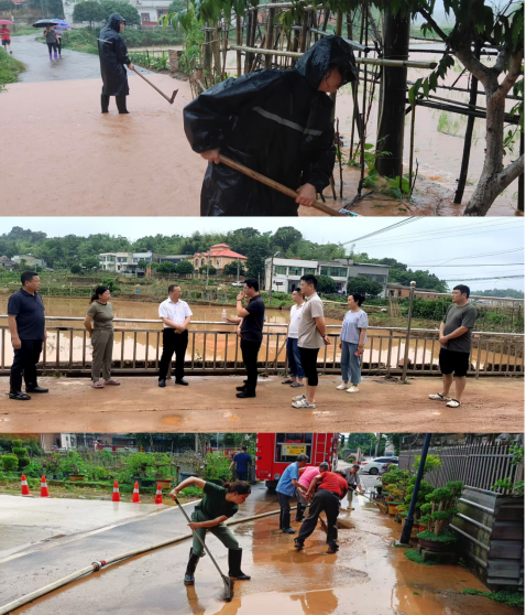 新桥社区：暴雨突袭显担当，同心协力筑平安