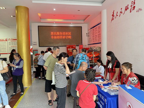 砂子岭社区开展“银青聚力惠民行”便民服务活动
