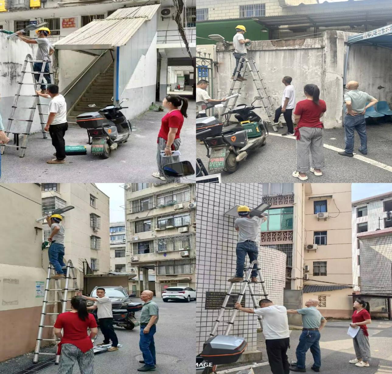 点亮便民路灯 照亮居民幸福路——车站路社区开展路灯增设亮化工程