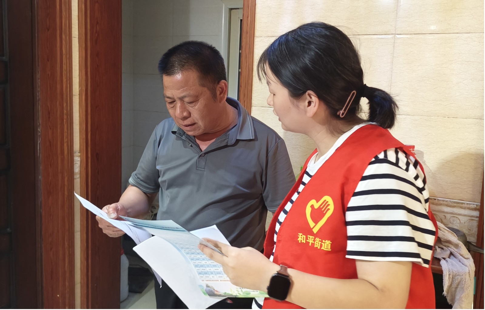 杉山社区：精准入户摸排底数 筑牢社保民生防线