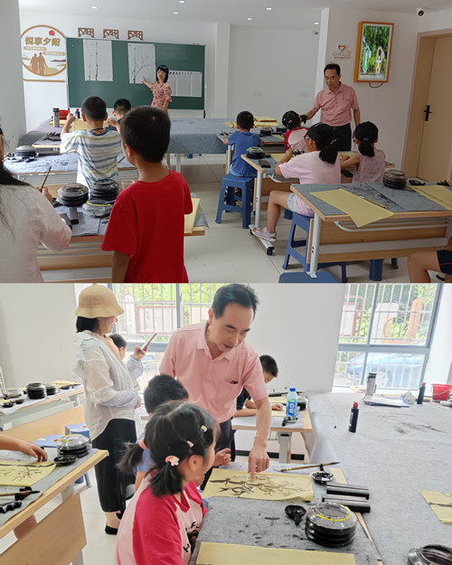 许家铺社区书画公益班正式开班