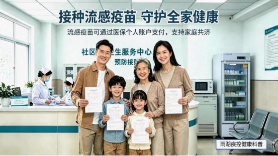 好消息！雨湖区流感疫苗全面启动接种  职工医保个账可支付且支持家庭共济