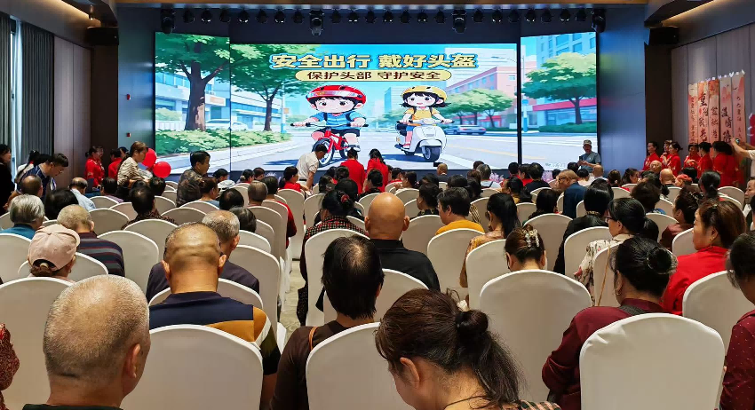 南盘岭社区：安全出行从“头”开始，头盔宣传进社区